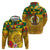 Melanesian Vanuatu Hoodie With Tapa Tribal Pattern and Triangle Geometric Tricolor - Polynesian Pride
