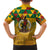 Melanesian Vanuatu Kid Hawaiian Shirt With Tapa Tribal Pattern and Triangle Geometric Tricolor - Polynesian Pride