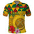 Melanesian Vanuatu Polo Shirt With Tapa Tribal Pattern and Triangle Geometric Tricolor - Polynesian Pride