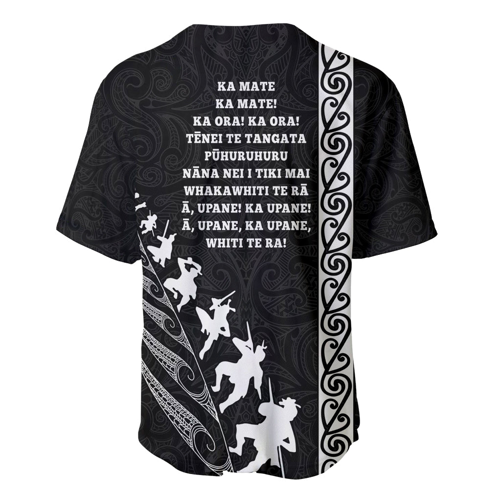 New Zealand Rugby Baseball Jersey Haka Dance Tribal God Mask Maori Pattern LT03 - Polynesian Pride