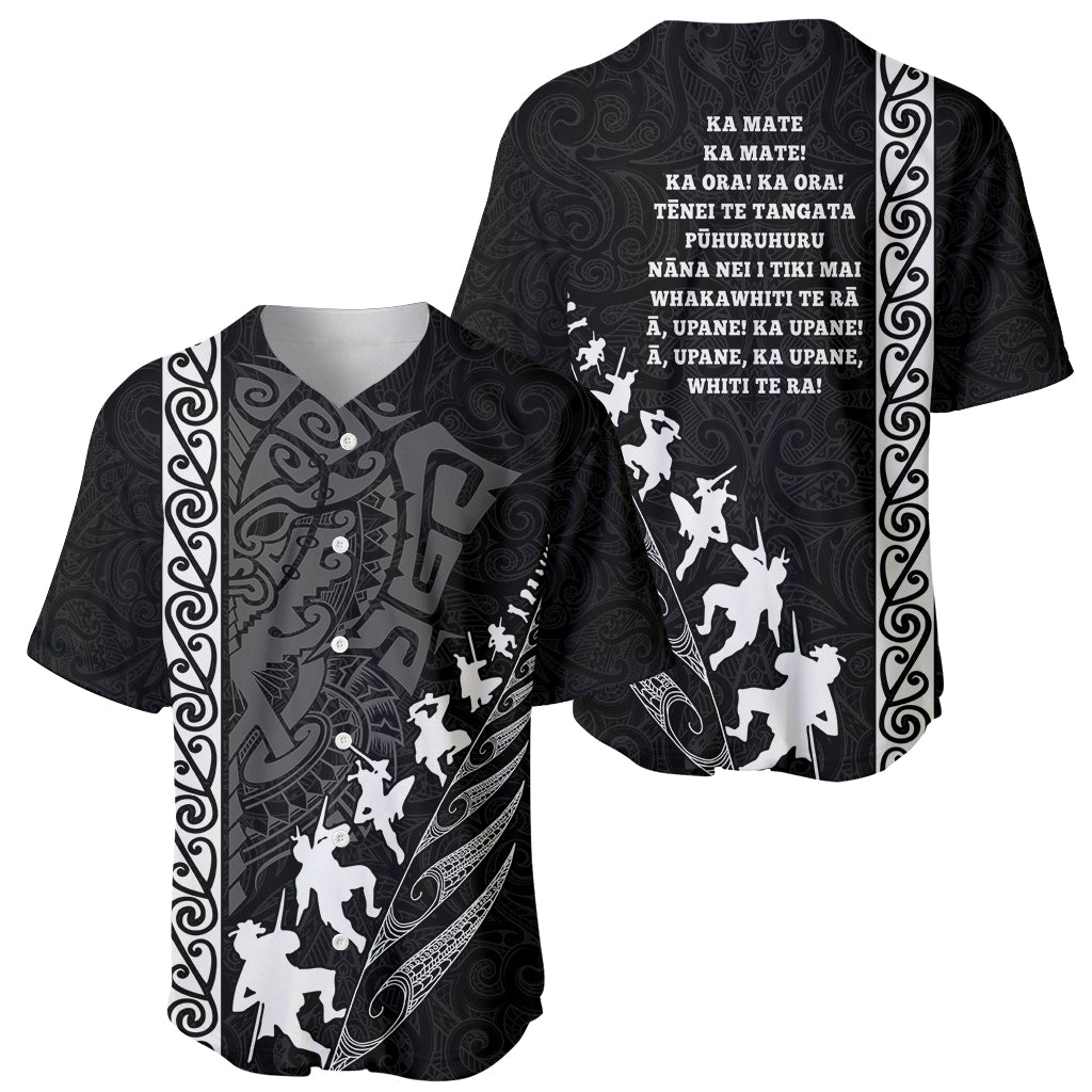 New Zealand Rugby Baseball Jersey Haka Dance Tribal God Mask Maori Pattern LT03 - Polynesian Pride