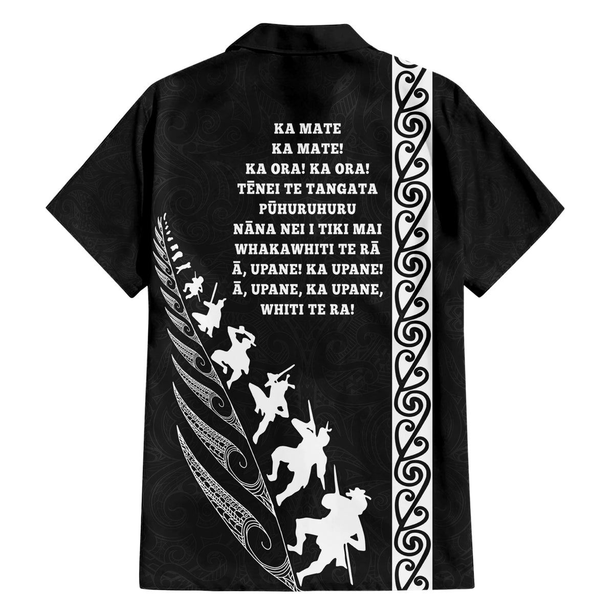 New Zealand Rugby Family Matching Short Sleeve Bodycon Dress and Hawaiian Shirt Haka Dance Tribal God Mask Maori Pattern LT03 - Polynesian Pride