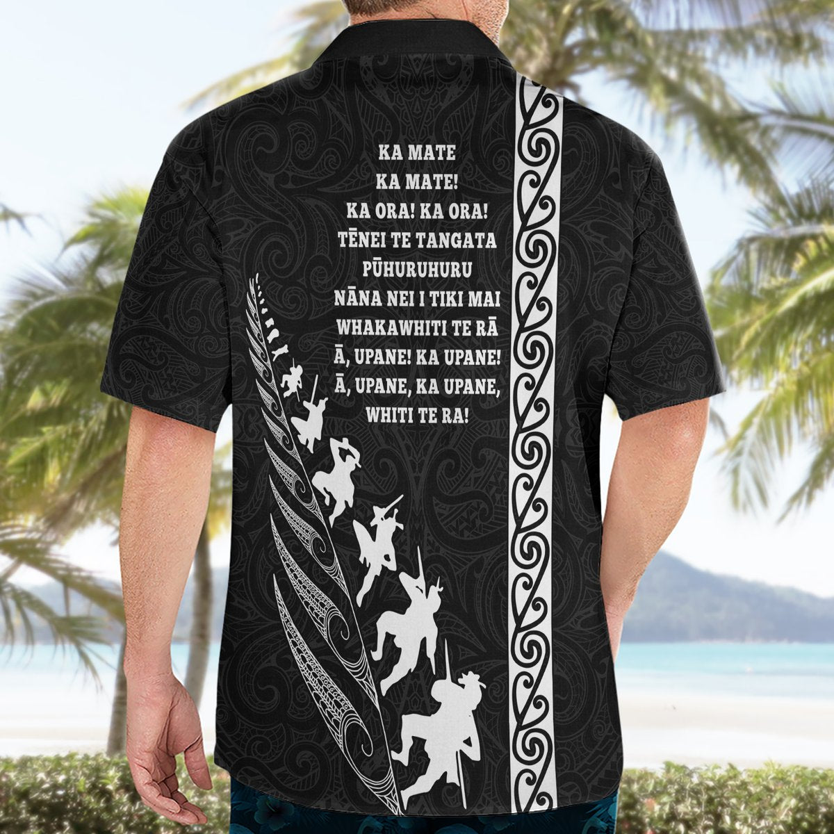 New Zealand Rugby Hawaiian Shirt Haka Dance Tribal God Mask Maori Pattern LT03 - Polynesian Pride