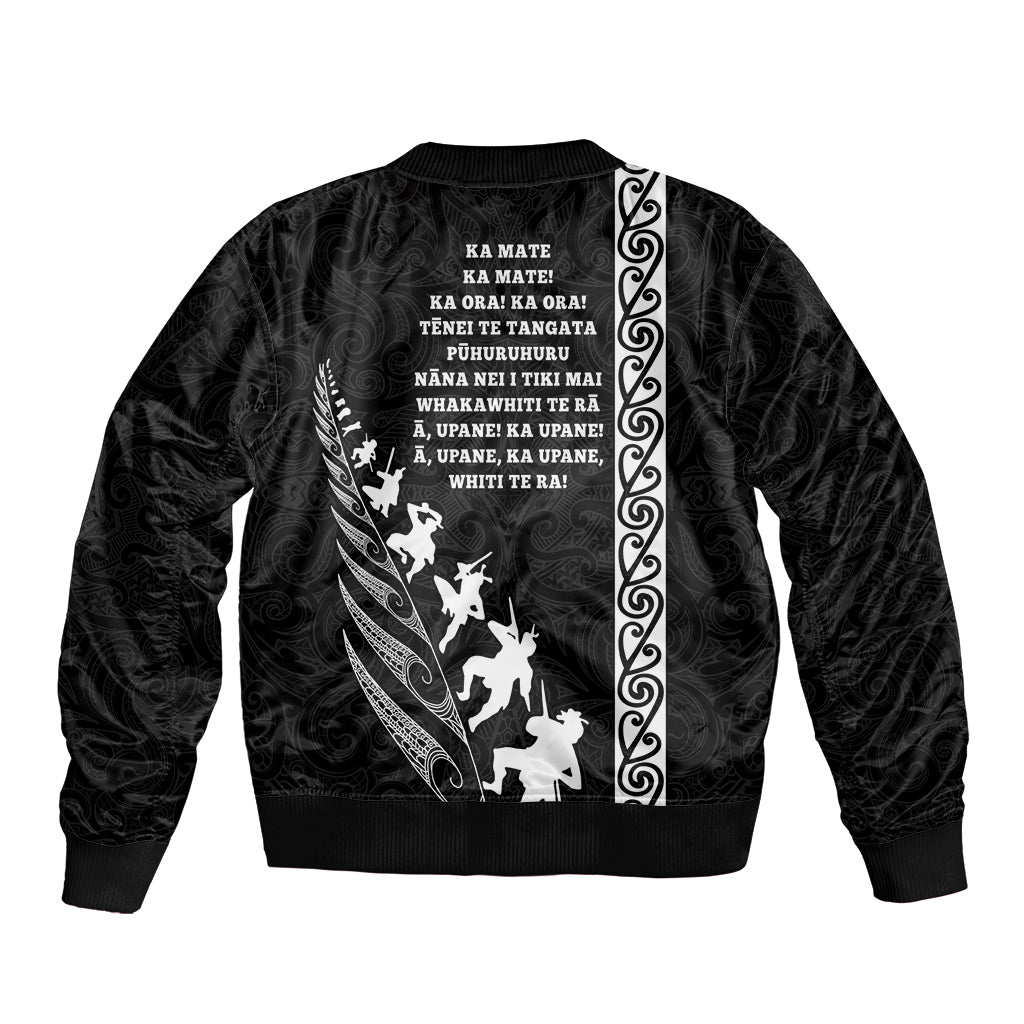 new-zealand-rugby-sleeve-zip-bomber-jacket-haka-dance-tribal-god-mask-maori-pattern
