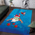 Hawaiian Santa Claus Snorkeling Area Rug Kakau and Polynesian Pattern