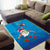 Hawaiian Santa Claus Snorkeling Area Rug Kakau and Polynesian Pattern