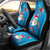 Hawaiian Santa Claus Snorkeling Car Seat Cover Kakau and Polynesian Pattern