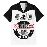 South Africa and New Zealand Family Matching Summer Maxi Dress and Hawaiian Shirt Champion History Go Final 2023 Vintage Style LT03 Dad's Shirt - Short Sleeve White - Polynesian Pride