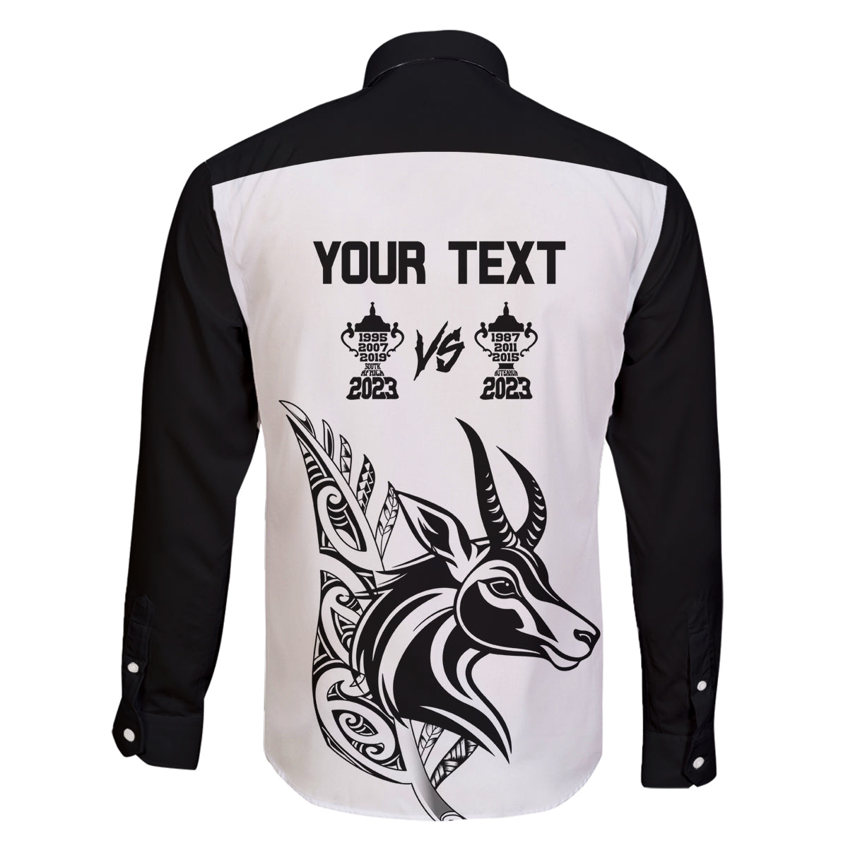 Personalised South Africa and New Zealand Family Matching Long Sleeve Bodycon Dress and Hawaiian Shirt Champion History Go Final 2023 Vintage Style LT03 - Polynesian Pride