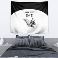 Personalised South Africa and New Zealand Tapestry Champion History Go Final 2023 Vintage Style LT03 - Polynesian Pride