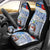 New Zealand Auckland Car Seat Cover Auckland's Flag and Coat of Arms - Koru Art Maori Pattern