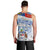 New Zealand Auckland Men Tank Top Auckland's Flag and Coat of Arms - Koru Art Maori Pattern