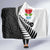 New Zealand Auckland Hooded Blanket Auckland's Emblem and Silver Ferns - Maori Art Tattoo