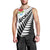 New Zealand Auckland Men Tank Top Auckland's Emblem and Silver Ferns - Maori Art Tattoo