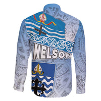 New Zealand Nelson Family Matching Puletasi and Hawaiian Shirt Nelson's Flag and Seal - Maori Art Tattoo LT03 - Polynesian Pride