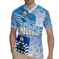 New Zealand Nelson Rugby Jersey Nelson's Flag and Seal - Maori Art Tattoo LT03 - Polynesian Pride