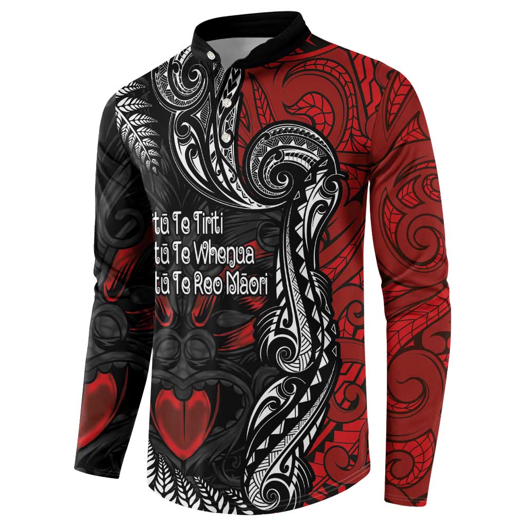 Aotearoa Toitu Te Tiriti Button Sweatshirt New Zealand Honour the Treaty - Te Tiriti Is Us LT03 - Polynesian Pride