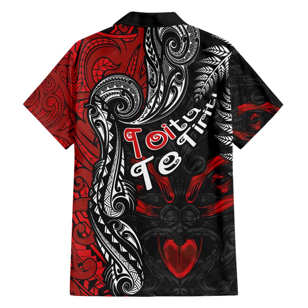 Aotearoa Toitu Te Tiriti Family Matching Long Sleeve Bodycon Dress and Hawaiian Shirt New Zealand Honour the Treaty - Te Tiriti Is Us LT03 - Polynesian Pride
