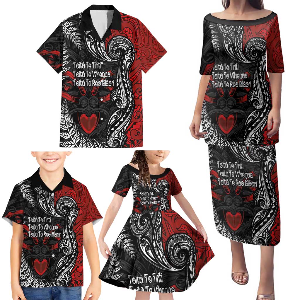 Aotearoa Toitu Te Tiriti Family Matching Puletasi and Hawaiian Shirt New Zealand Honour the Treaty - Te Tiriti Is Us LT03 - Polynesian Pride