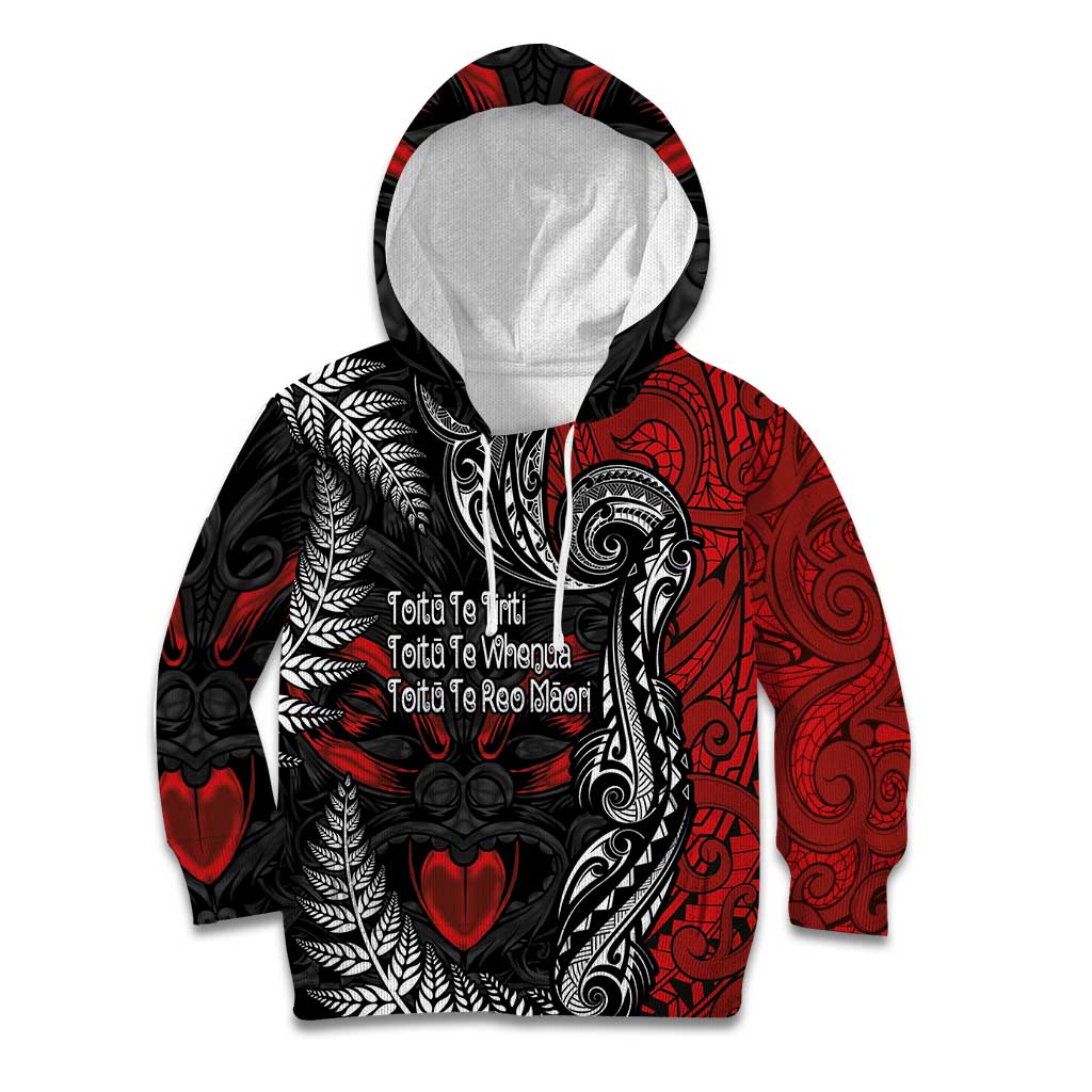 Aotearoa Toitu Te Tiriti Kid Hoodie New Zealand Honour the Treaty - Te Tiriti Is Us