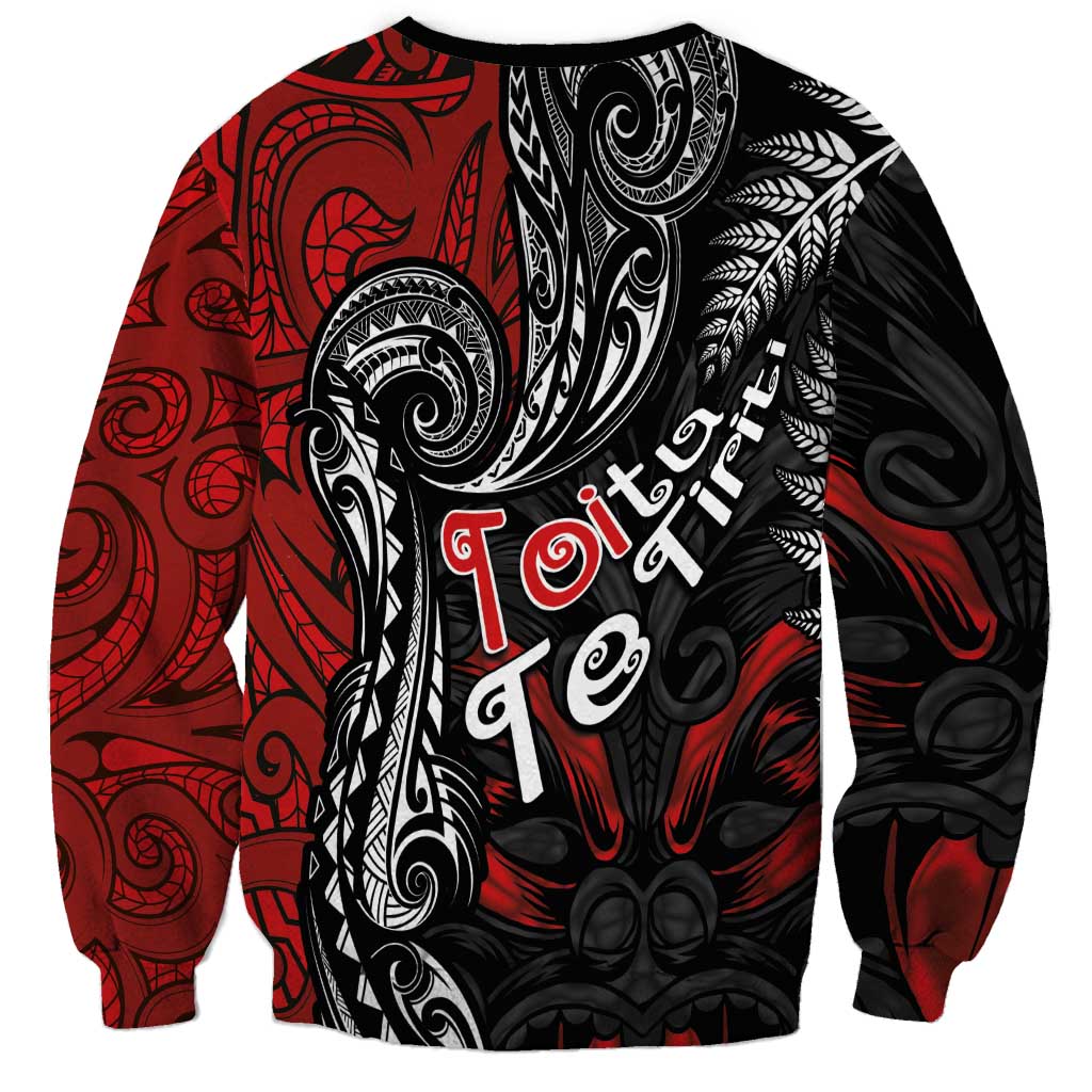 Aotearoa Toitu Te Tiriti Sweatshirt New Zealand Honour the Treaty - Te Tiriti Is Us