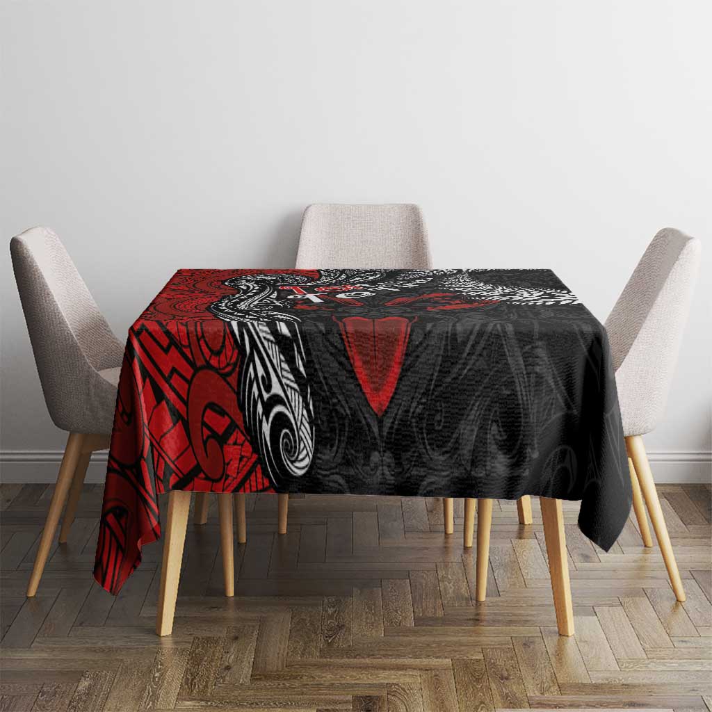 Aotearoa Toitu Te Tiriti Tablecloth New Zealand Honour the Treaty - Te Tiriti Is Us LT03 - Polynesian Pride