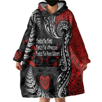 Aotearoa Toitu Te Tiriti Wearable Blanket Hoodie New Zealand Honour the Treaty - Te Tiriti Is Us