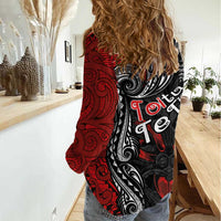 Aotearoa Toitu Te Tiriti Women Casual Shirt New Zealand Honour the Treaty - Te Tiriti Is Us LT03 - Polynesian Pride