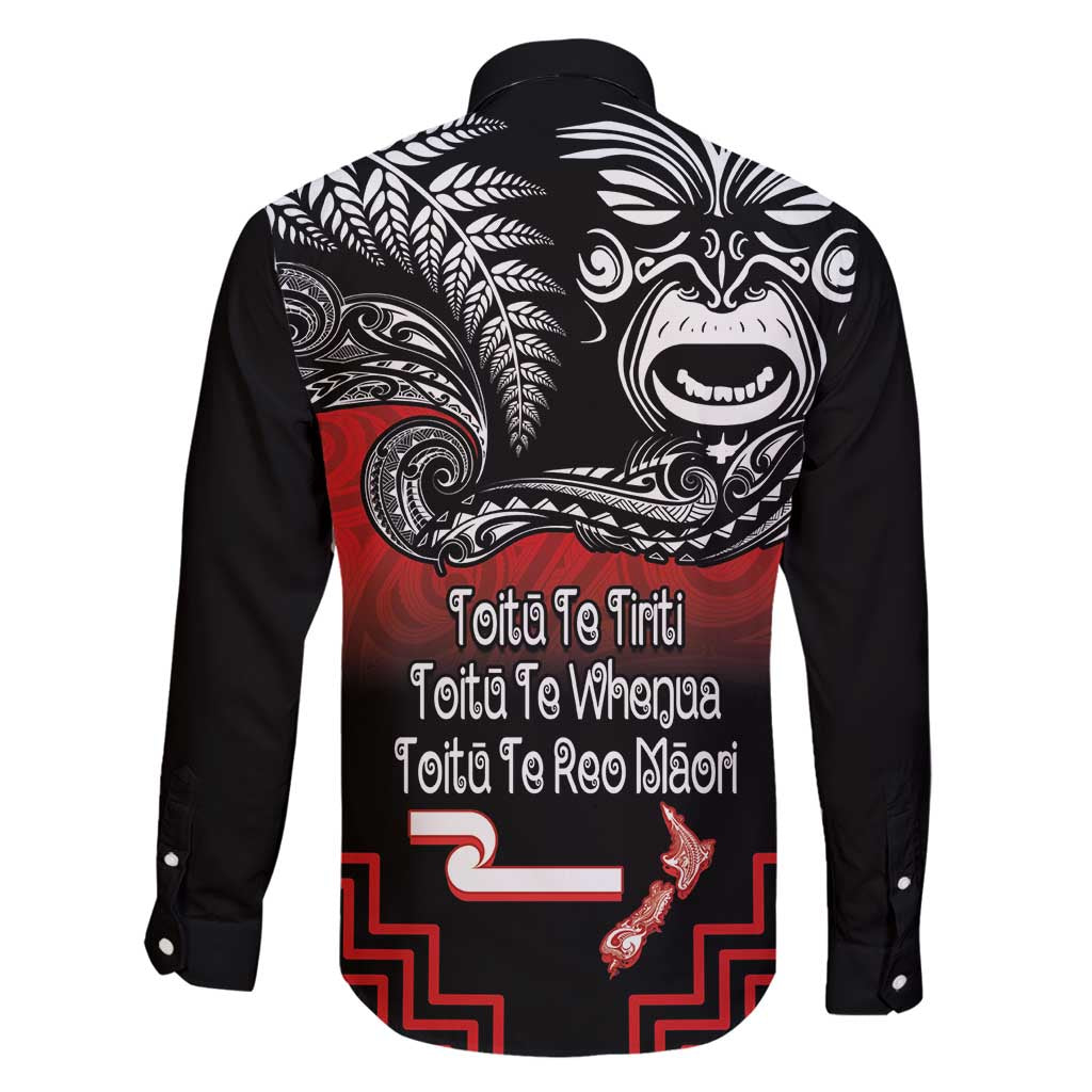 Aotearoa Toitu Te Tiriti Family Matching Long Sleeve Bodycon Dress and Hawaiian Shirt New Zealand Honour the Treaty - Fight Together LT03 - Polynesian Pride