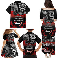 Aotearoa Toitu Te Tiriti Family Matching Puletasi and Hawaiian Shirt New Zealand Honour the Treaty - Fight Together LT03 - Polynesian Pride