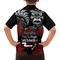 Aotearoa Toitu Te Tiriti Family Matching Short Sleeve Bodycon Dress and Hawaiian Shirt New Zealand Honour the Treaty - Fight Together LT03 - Polynesian Pride