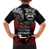 Aotearoa Toitu Te Tiriti Family Matching Summer Maxi Dress and Hawaiian Shirt New Zealand Honour the Treaty - Fight Together LT03 - Polynesian Pride