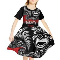 Aotearoa Toitu Te Tiriti Kid Short Sleeve Dress New Zealand Honour the Treaty - Fight Together