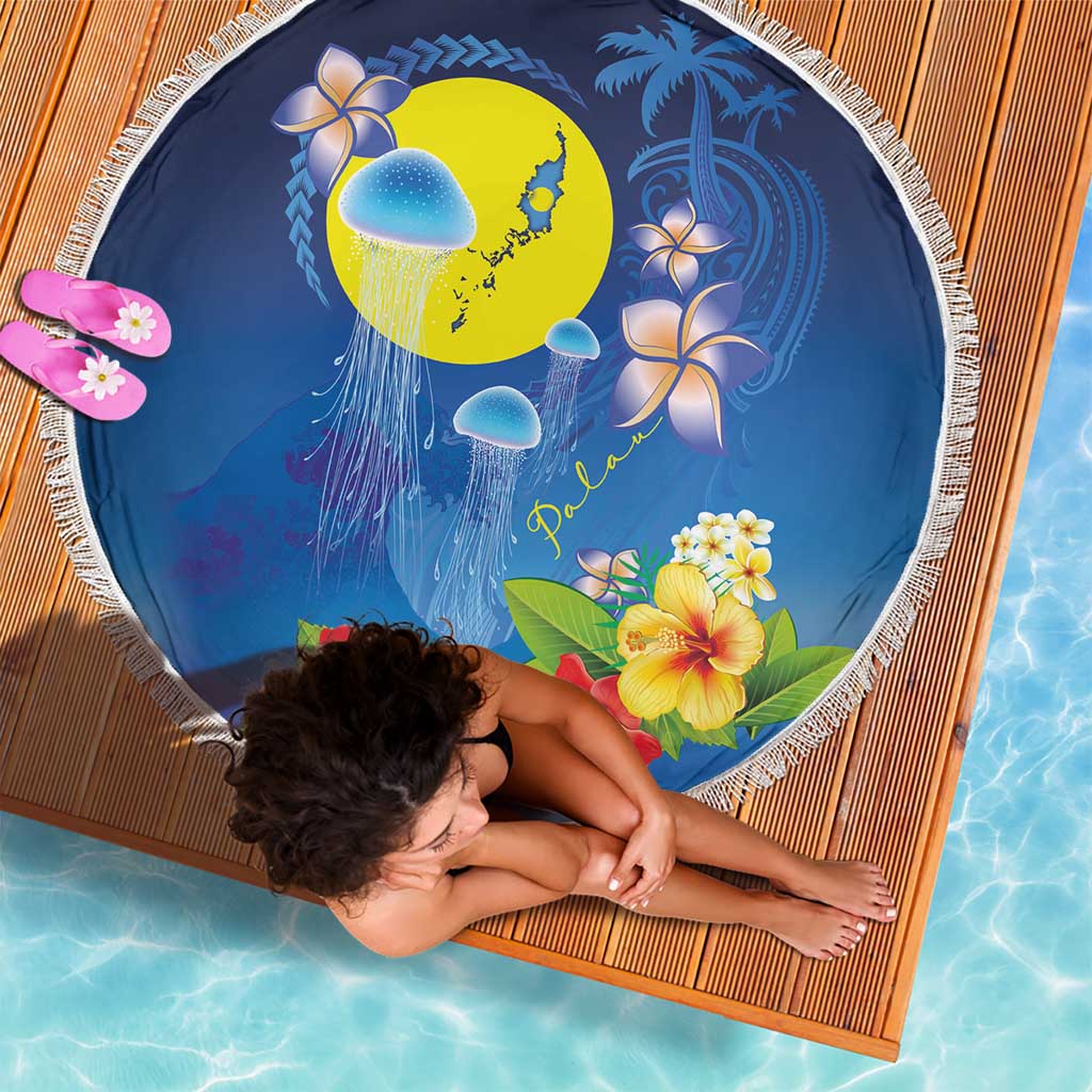 Palau Jellyfish Beach Blanket Ocean Heritage Tropical Plants - Polynesian Pride