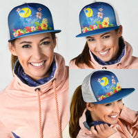 Palau Jellyfish Mesh Trucker Cap Ocean Heritage Tropical Plants - Polynesian Pride