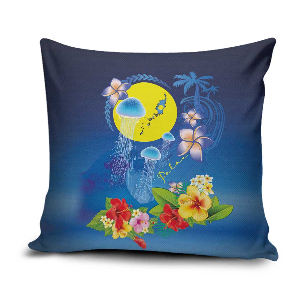 Palau Jellyfish Pillow Cover Ocean Heritage Tropical Plants - Polynesian Pride
