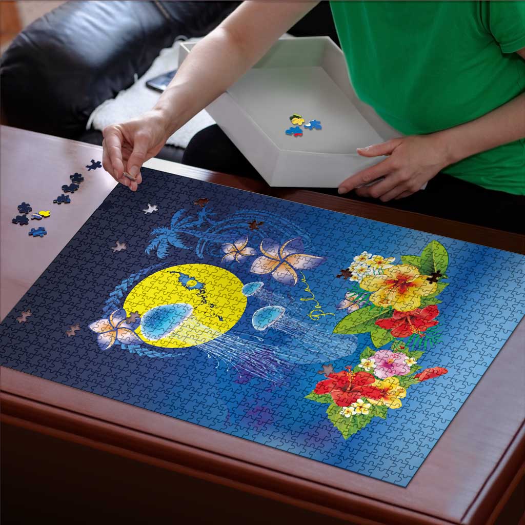 Palau Jellyfish Puzzle Ocean Heritage Tropical Plants - Polynesian Pride