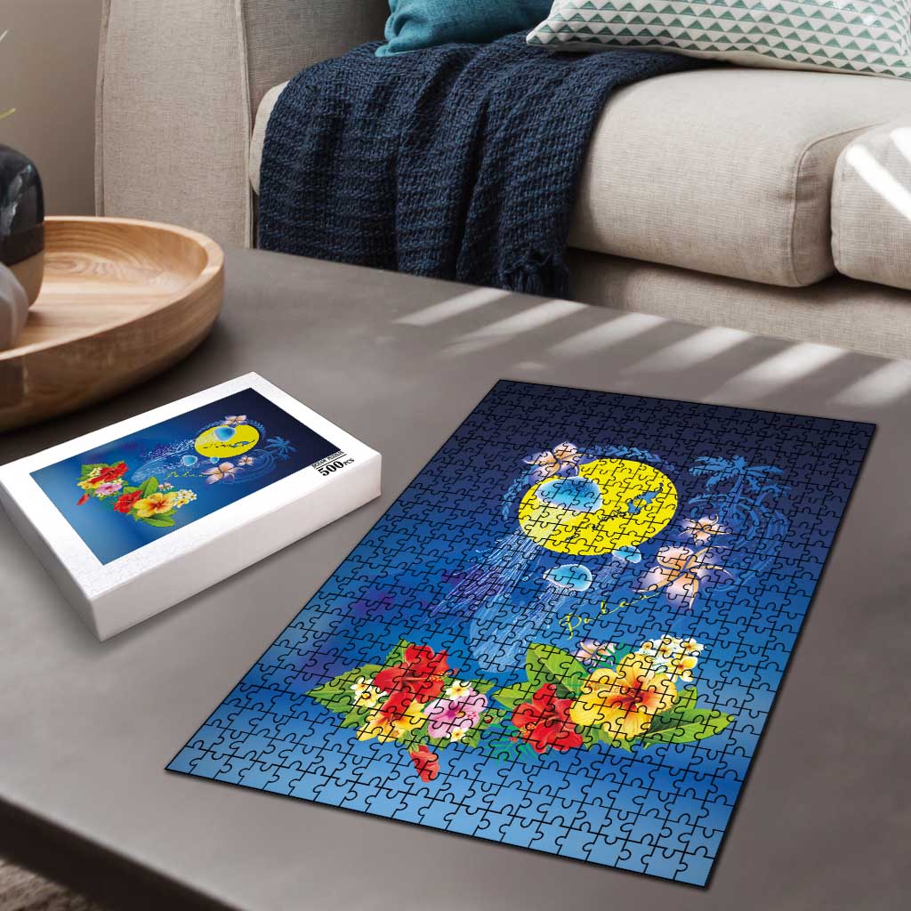 Palau Jellyfish Puzzle Ocean Heritage Tropical Plants - Polynesian Pride