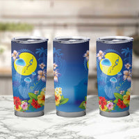 Palau Jellyfish Tumbler Cup Ocean Heritage Tropical Plants - Polynesian Pride