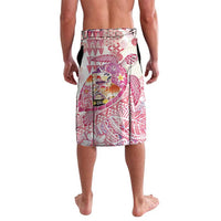 Hawaiian and Japanese Culture Together Lavalava Tropical Honu with Japanese Elements Pink Color
