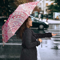 Hawaiian and Japanese Culture Together Umbrella Tropical Honu with Japanese Elements Pink Color LT03 - Polynesian Pride