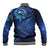 New Zealand Matariki Baseball Jacket Maori Pattern and Silver Fern