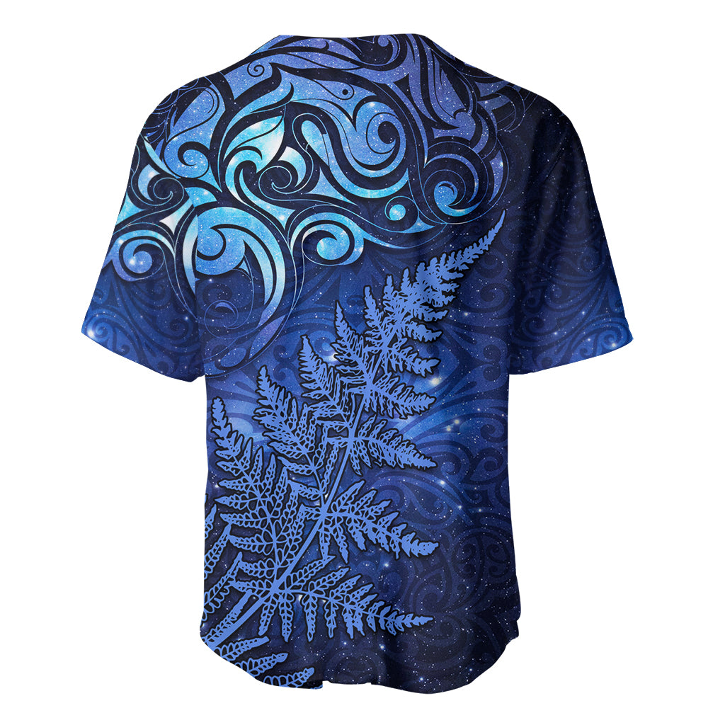 New Zealand Matariki Baseball Jersey Maori Pattern and Silver Fern LT03 - Polynesian Pride
