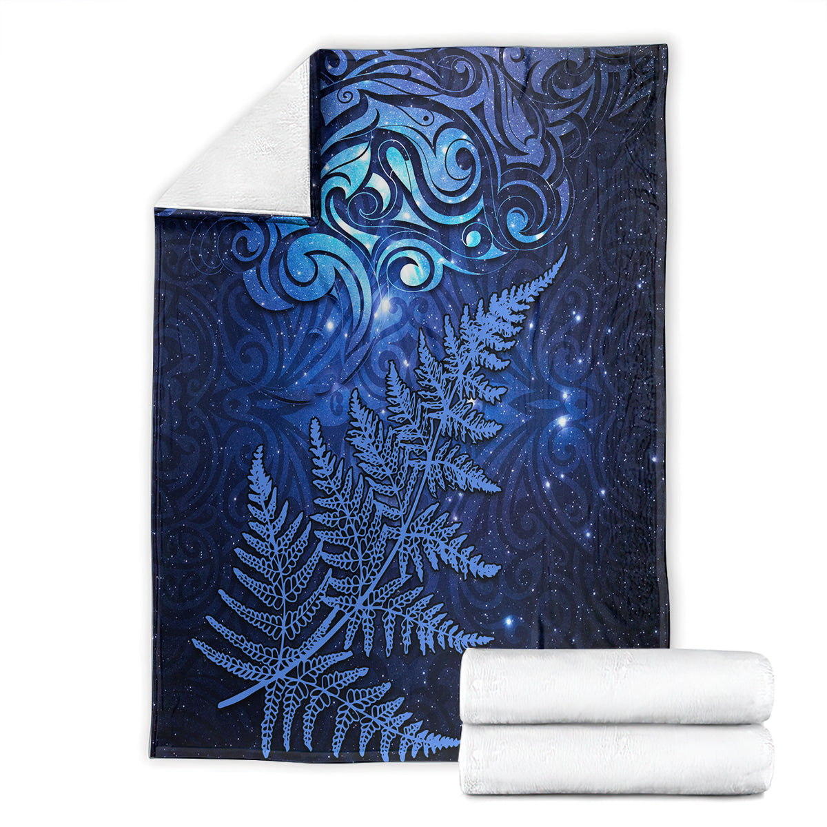 New Zealand Matariki Blanket Maori Pattern and Silver Fern LT03 - Polynesian Pride