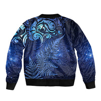 New Zealand Matariki Bomber Jacket Maori Pattern and Silver Fern LT03 - Polynesian Pride