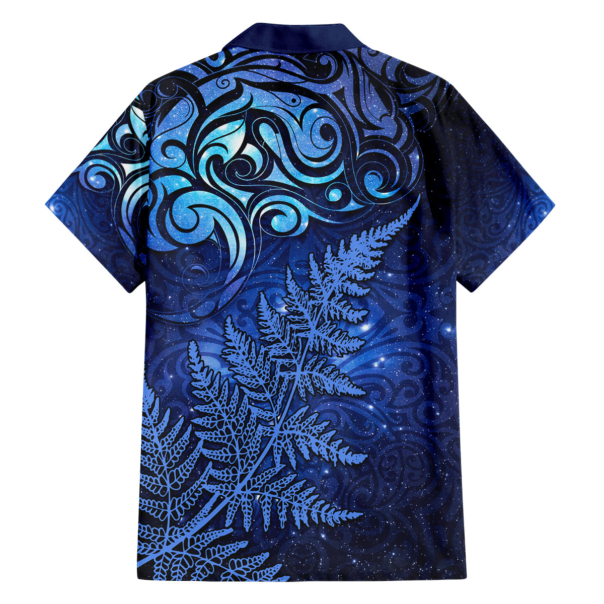 New Zealand Matariki Family Matching Long Sleeve Bodycon Dress and Hawaiian Shirt Maori Pattern and Silver Fern LT03 - Polynesian Pride