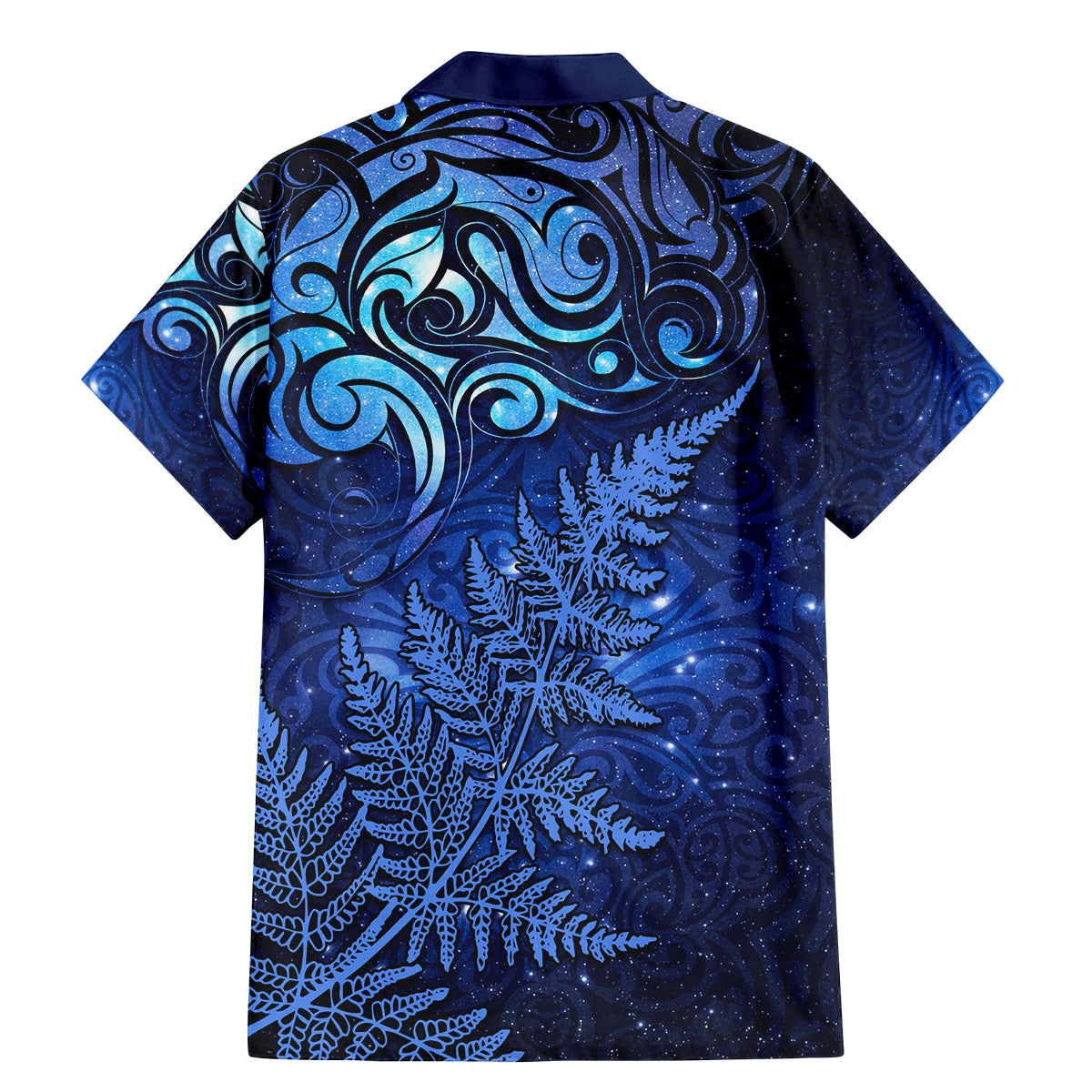 New Zealand Matariki Family Matching Mermaid Dress and Hawaiian Shirt Maori Pattern and Silver Fern LT03 - Polynesian Pride