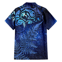 New Zealand Matariki Family Matching Tank Maxi Dress and Hawaiian Shirt Maori Pattern and Silver Fern LT03 - Polynesian Pride