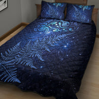 New Zealand Matariki Quilt Bed Set Maori Pattern and Silver Fern LT03 - Polynesian Pride