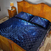 New Zealand Matariki Quilt Bed Set Maori Pattern and Silver Fern LT03 - Polynesian Pride